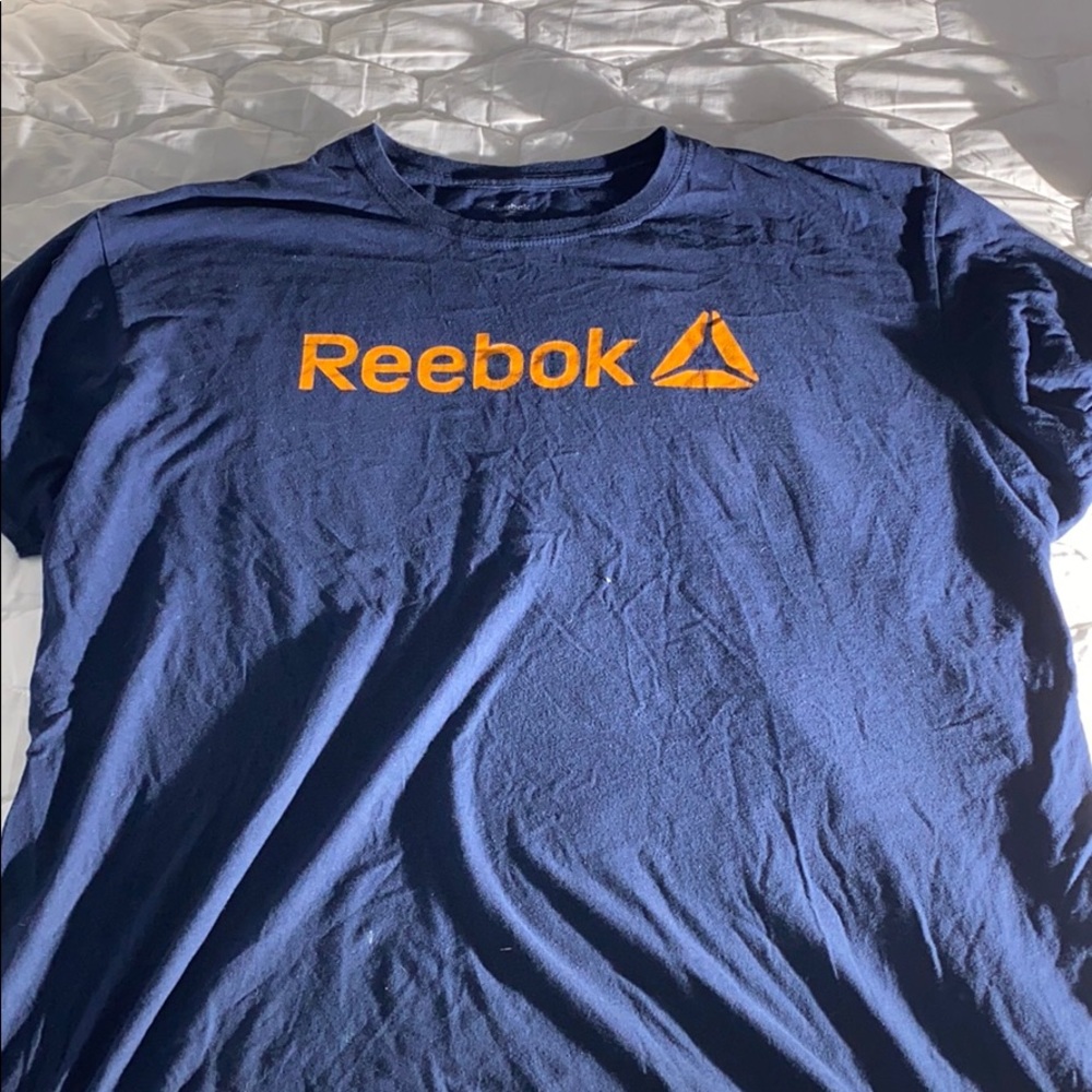 Dark blue Reebok men shirt